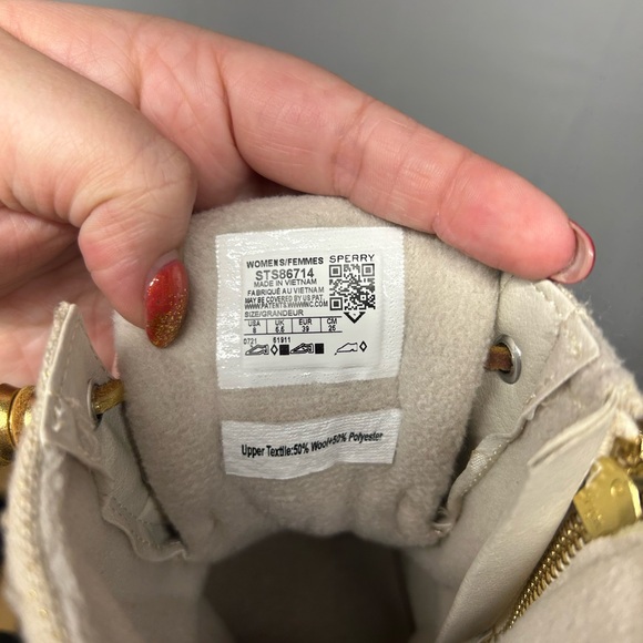 Sperry Women’s 8 Beige Wool Duck Boots - Picture 6 of 8